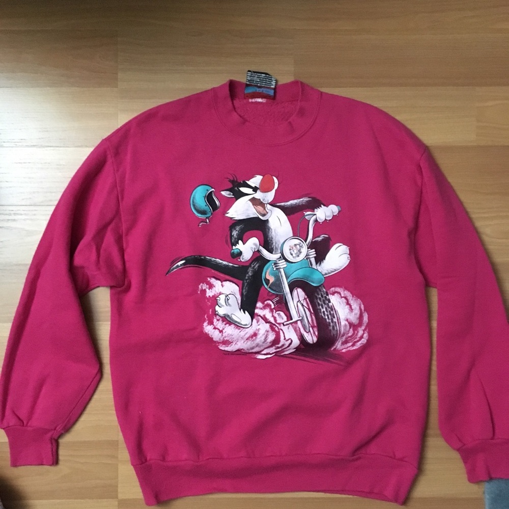 Garment Graphics Sylvester Riding MtrCycle Sweater